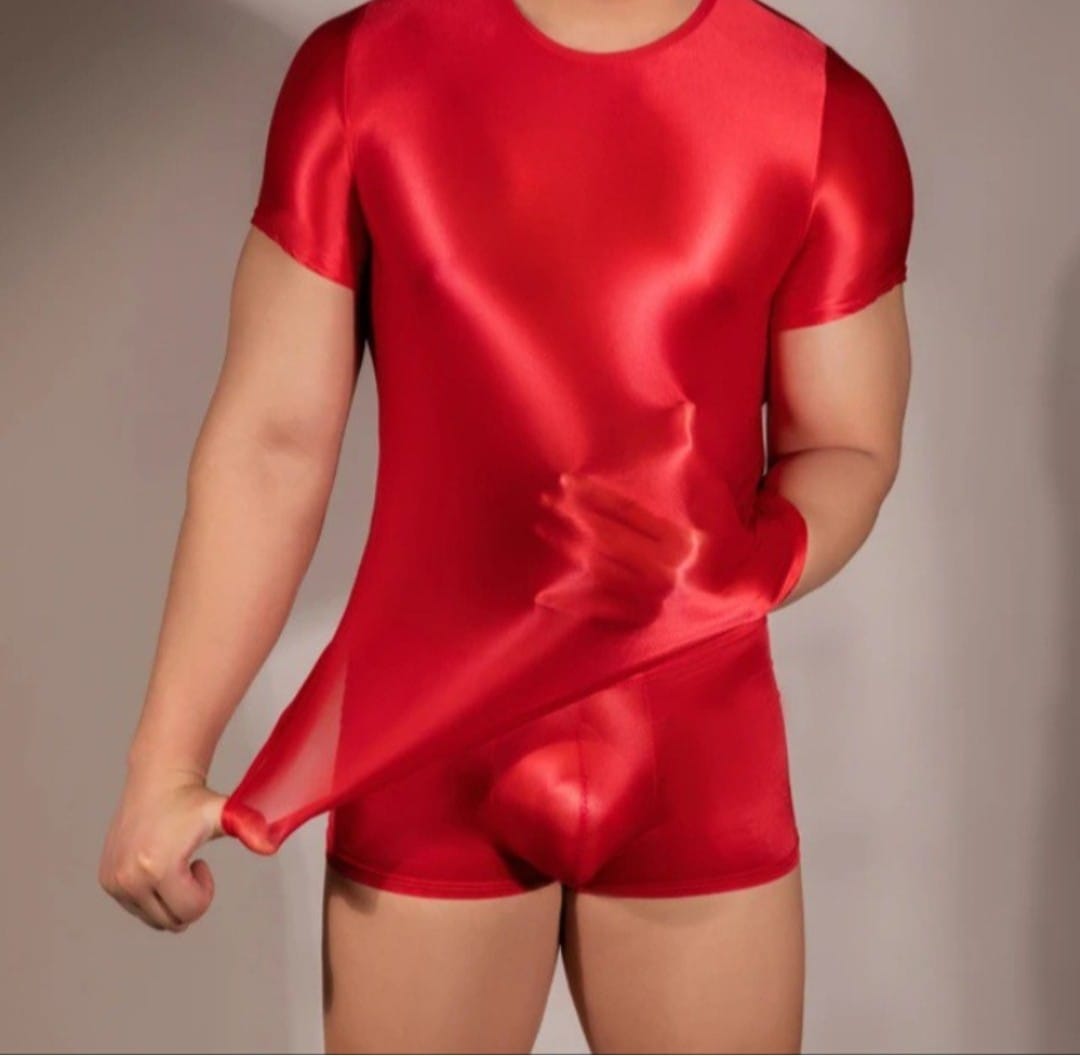 Feline men silky silk comfy sleepwear